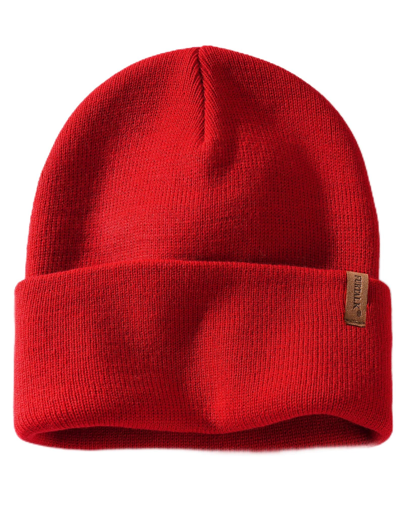 FURTALK Beanie for Men Women Cuffed Thick Knitted Unisex Winter Hat Beanies Skull Cap